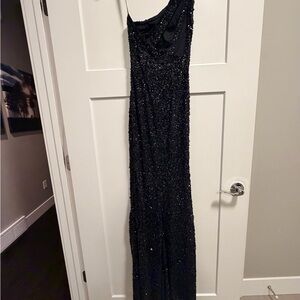 Sherri Hill Black Sequin Dress